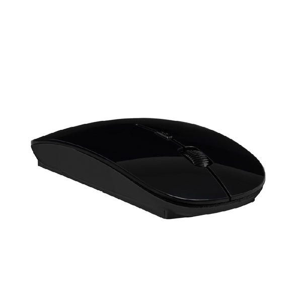 MOUSE ACTECK OPTIMIZE MI240 / INALAMBRICO / RECEPTOR USB 2.4 GHZ / OPTICO / 1200 DPI / ERGONOMICO / SENSOR OPTICO / WIN - LINUX / 2 BOTONES SCROLL / NEGRO / AC-928885