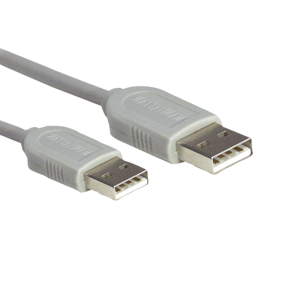 CABLE USB,MANHATTAN,317887, A-A 1.8M, GRIS