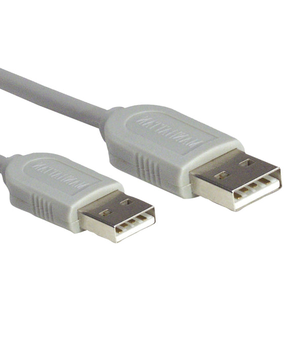 CABLE USB,MANHATTAN,317887, A-A 1.8M, GRIS