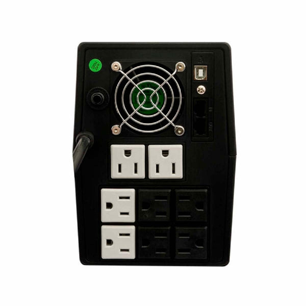 NO-BREAK INTERACTIVO SMARTBITT  SBNB1800  1800VA/900W, CLAVIJA NEMA 5-15P, 8 CONTACTOS, TIPO NEMA 5-15R, 4 CON RESPALDO DE BATERAS, REGULACION Y SUPRESION DE PICOS Y 4 CON REGULACION  RJ11 Y USB