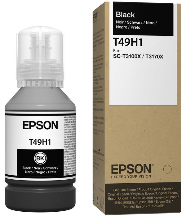 CARTUCHO EPSON MODELO T49H NEGRO, PARA PLOTTER T3170X (140 ML)