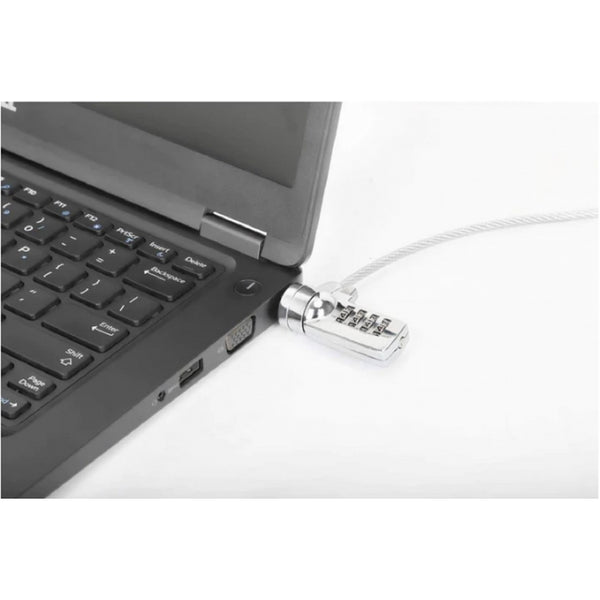 CANDADO LAPTOP /MANHATTAN/440448/COMBINACION 2.0M, 4 DIGITOS, PLATEADO