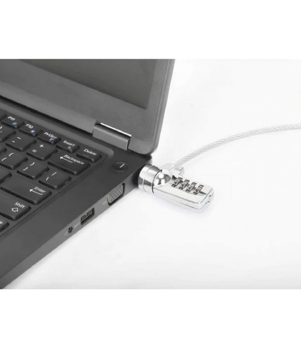 CANDADO LAPTOP /MANHATTAN/440448/COMBINACION 2.0M, 4 DIGITOS, PLATEADO