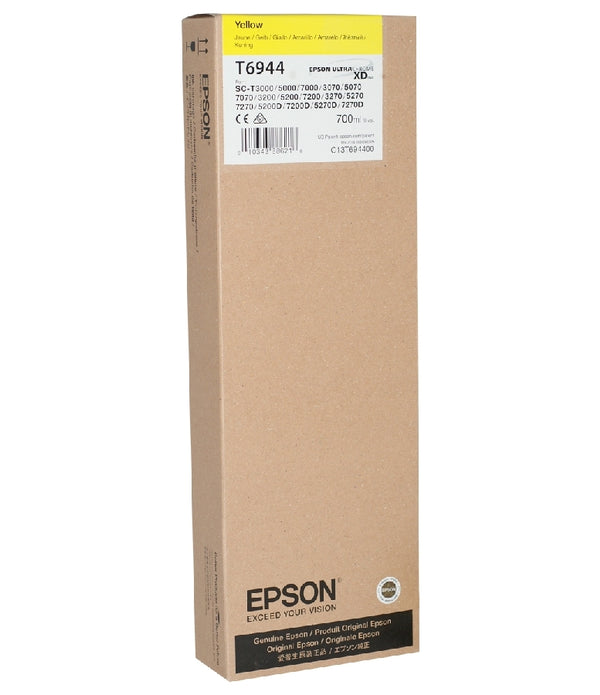 CARTUCHO EPSON MODELO T694 AMARILLO, PARA PLOTTER SERIE T (700 ML)