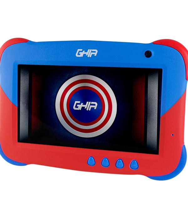 TABLET GHIA 7 KIDS/A50 QUADCORE/1GB RAM/16GB /2CAM/WIFI/BLUETOOTH/2500MAH/ANDROID 9 /AZUL