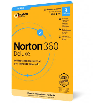 NORTON 360 DELUXE / TOTAL SECURITY / 3 DISPOSITIVOS / 1 AñO (CAJA)