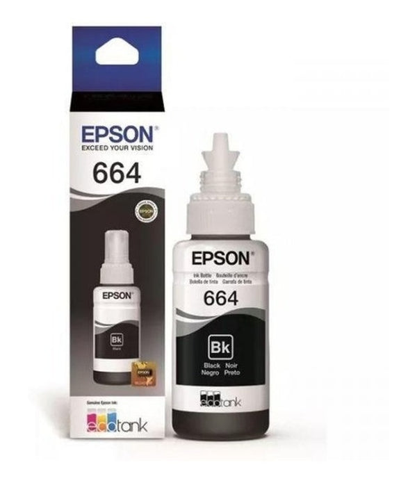 CARTUCHO EPSON MODELO 664 NEGRO, PARA L110, L200, L210, L350, L355, L555, L300, L1300