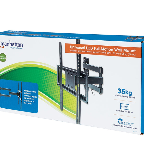 SOPORTE TV , MANHATTAN,461320 , P/PARED 35KG , 32 A 55 ARTICULADO