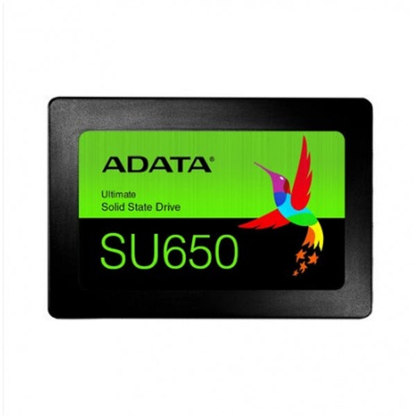 UNIDAD DE ESTADO SOLIDO SSD INTERNO ADATA SU650 256GB 2.5 SATA3 LECT. 520 ESCRIT. 450 MBS 7MM PC LAPTOP MINIPC SIN BRACKET 3DNAND ASU650SS-256GT-R