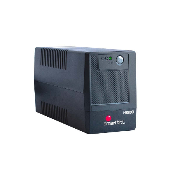 NO-BREAK INTERACTIVO SMARTBITT  SBNB800  800VA/400W, CLAVIJA NEMA 5-15P, 6 CONTACTOS, TIPO NEMA 5-15R, TODOS CON RESPALDO DE BATERIAS, REGULACION Y SUPRESION DE PICOS.
