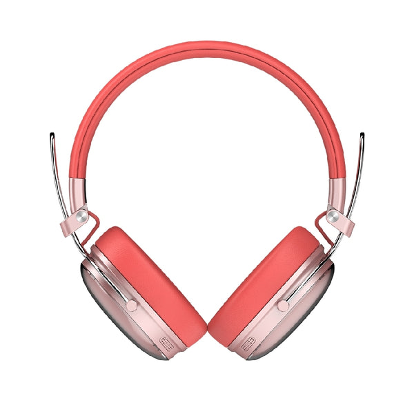 AUDIFONOS ACTECK LUXE CHIC HP710 / DIADEMA / INALAMBRICOS / BT 5.4 / MICROFONO OMNIDIRECCIONAL / 20 HZ A 20 KHZ / BATERIA 30 HRS / CANCELACION DE RUIDO HIBRIDO / SALMON / AC-940894