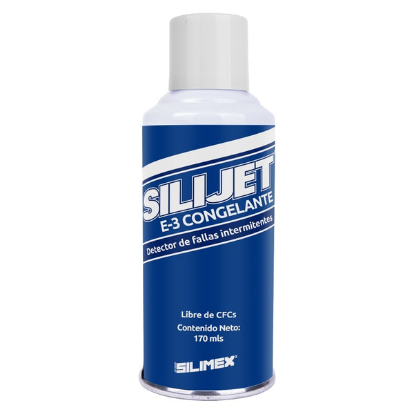 CONGELANTE AEROSOL SILIMEX SILI JET E-3 170ML GAS ULTRA FILTRADO DE ALTA PUREZA LIBRE DE CFC Y HCFC ALTA RESISTENCIA DIELCTRICA