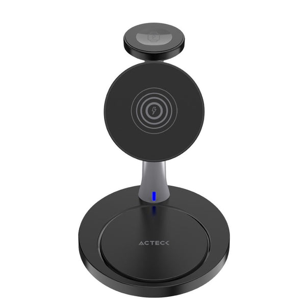 CARGADOR ACTECK ENERGON S-MATE CI740 / INALAMBRICO QI / 15 W / 3 DISPOSITIVOS / COMPATIBLE CON APPLE / AC-937139