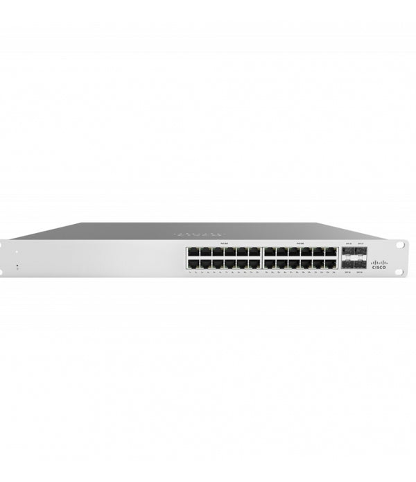 SWITCH CISCO MERAKI 24 X 10/100/1000BASE-T ETHERNET RJ45, 4 X 1G SFP UPLINK  (REQUIERE LICENCIAMIENTO OBLIGATORIO)