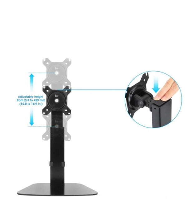 SOPORTE MONITOR / MANHATTAN / 461894 /P/1 MONITOR 15 A 32 SOBRE ESCRITORIO, AJUSTE ALTURA CON GAS