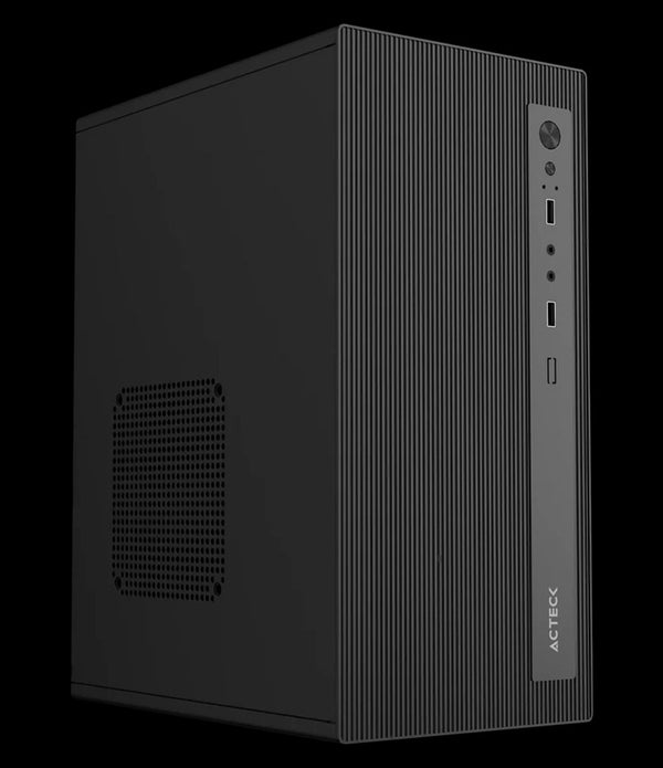 GABINETE ACTECK PERFORMANCE MINI III GI215M / MINI TORRE / MICRO-ATX, MINI ITX / FUENTE DE PODER ATX 500W INCLUIDA / 5 AÑOS DE GARANTIA / NEGRO / AC-944571