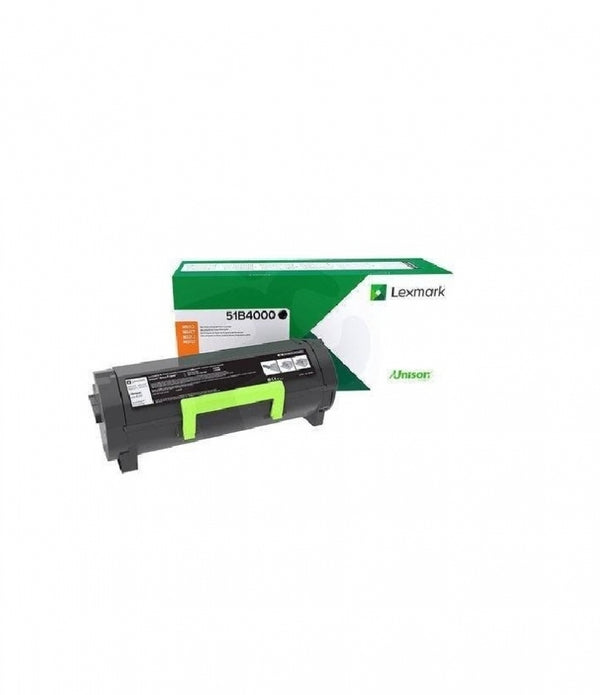 TONER LASER LEXMARK 51B4000 NEGRO, RENDIMIENTO ESTANDAR HASTA 2500 PAGINAS, PARA MX317DN MX417DE MX517DE MS317DN MS417DN MS517DN