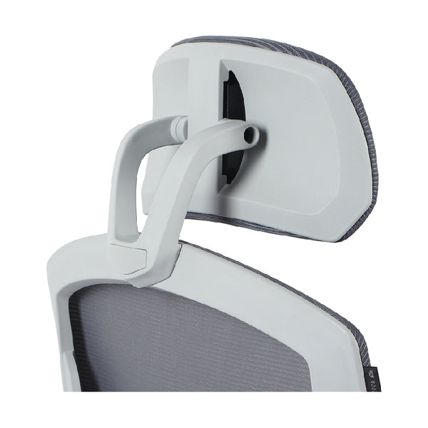 SILLA GAMER BALAM RUSH BOLT NOU G / HASTA 130 KG / INCLINACION 140 GRADOS / PISTON CLASE 3 / REPOSAPIES ACOJINADO / COJIN CERVICAL / CABECERA ADAPTABLE / GRIS / BR-940559