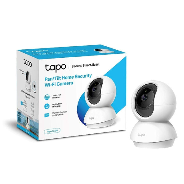 CAMARA IP TP-LINK TAPO C200 WIFI PT 2MP 1080P VISION NOCTURNA DETECCION DE MOVIMIENTO MICROSD 128GB EQUIVALE 16 DIAS ALARMA AUDIO BIDIRECCIONAL FUNCIONA CON GOOGLE Y