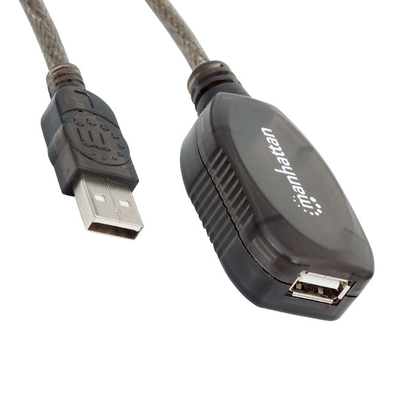 CABLE USB,MANHATTAN,151573, V2.0 EXT. ACTIVA 10.0M BOLSA