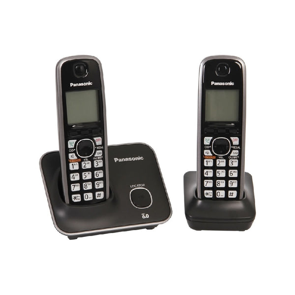 TELEFONO PANASONIC KX-TG4112ME INALAMBRICO BASE HANDSET PANTALLA LCD 1.8 COLOR AZUL TECLADO ILUMINADO ALTAVOZ 50 NUMERO EN DIRECTORIO BLOQUEO DE LLAMADAS NO DESEADAS NEGRO
