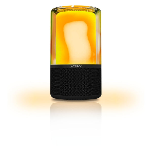 BOCINA ACTECK GLEE PURE AP70 / INALAMBRICA / BLUETOOTH - CONEXION TWS 3.5 MM / SONIDO ESTEREO / 20 W / ILUMINACION LED / SUBWOOFER / NEGRO / AC-936385