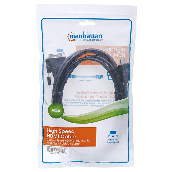 CABLE HDMI,MANHATTAN,372510, - DVI-D M-M  3.0M