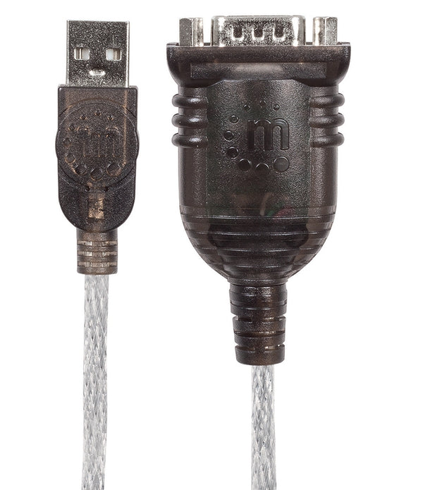 CONVERTIDOR USB A SERIAL DB9M 0.45 M 256 KBP MANHATTAN