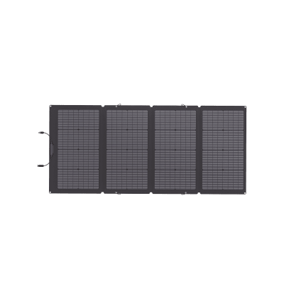 Panel Solar Bifacial / 220W Frontal + 155W Trasera / IP68 / Ajuste de Ángulo / Cable XT60 a MC4 / Portátil y Flexible