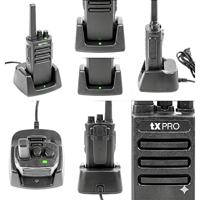 Radio Portátil Analógico / VHF 136-174 MHz / 5W / 16 Canales / Scrambler de Voz / VOX / Batería 2500 mAh
