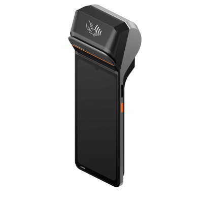 Terminal Móvil Inteligente / Pantalla HD+ 6.75" / Procesador Hexa-Core / Impresora Térmica 58 mm / Escáner Láser 2D / NFC SoftPOS / 3GB RAM + 32GB / Android 13 / 4G LTE / Wi-Fi Dual Band