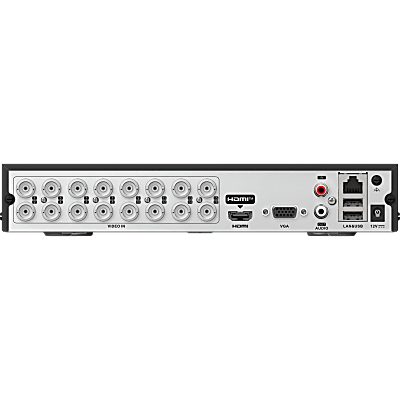 DVR Pentahíbrido / 16 Canales TurboHD + 24 Canales IP / 3K Lite / Salida 4K HDMI / H.265+ con GUANLAN AI / AcuSearch / Perimeter Protection / 1 Bahía SATA 12 TB