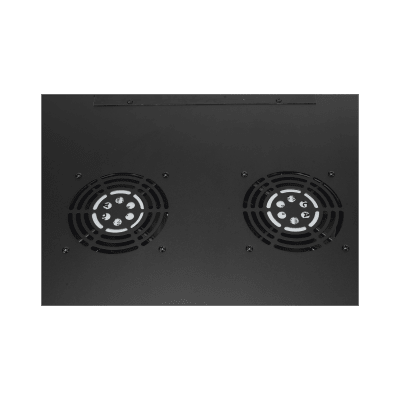 Gabinete Rack de Pared / 19 Pulgadas / 6U / 600 x 550 x 368 mm (23.6 x 21.7 x 14.5 in) / Carga Estática 60 kg / IP20 / Ventiladores AC / Panel Cepillo para Cables