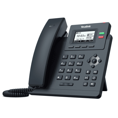 Teléfono IP Empresarial / 2 Líneas SIP / Pantalla LCD 2.3" / Dual Puerto Gigabit / PoE / Voz HD / Conferencia 5 Vías