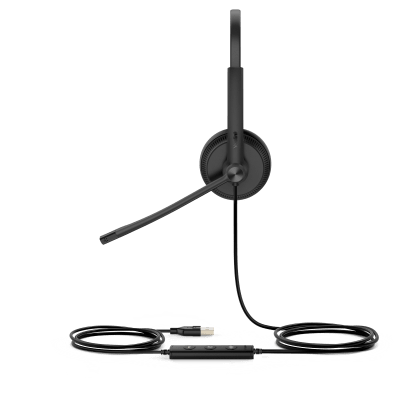 Auriculares USB / Binaural / Cancelación de Ruido Pasiva / USB-A Plug-and-Play / Brazo Flexible 320° / Indicador de Ocupado