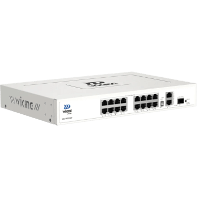 Switch PoE No Administrable / 16 Puertos 10/100 Mbps / 2 Puertos Uplink Gigabit / 1 Ranura SFP 1000 Mbps / Presupuesto PoE 180 W / Hi-PoE 60 W