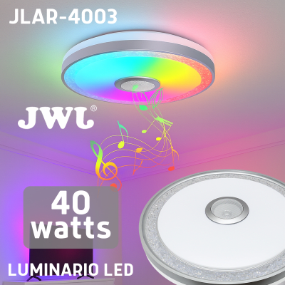Luminario LED RGB / 40W / 3000 Lúmenes / Control Bluetooth / Temperatura Ajustable / 85-265V AC