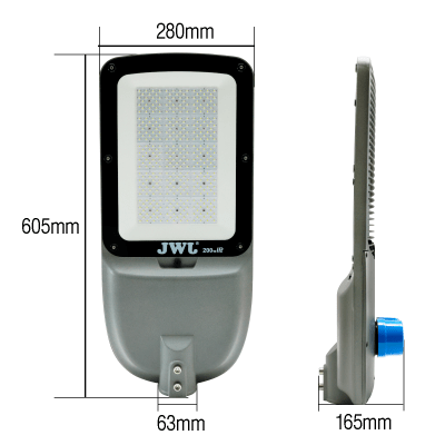 Luminario Urbano LED / 100W / Flujo Luminoso 16 000 lm / Ángulo de Luz 105°-135° / Fotocelda Integrada / IP65 / Vida Útil 50 000 h