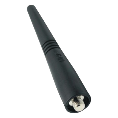 Antena UHF Helicoidal / 400-470 MHz / Ganancia 0 dBd / Perfil Recortado 170 mm / Conector Rosca Monopolo / Omnidireccional Vertical