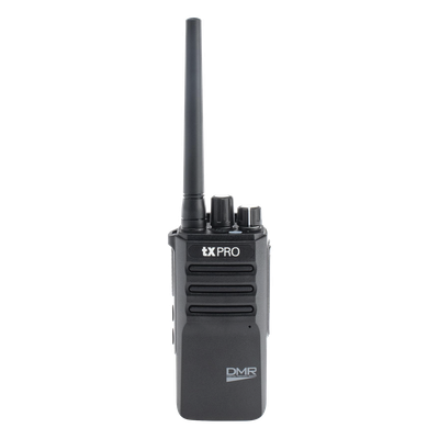 Radio Portátil / DMR Digital y Analógico / VHF 136-174 MHz / 64 Canales / 4 Zonas / Cifrado / 5W / USB-C