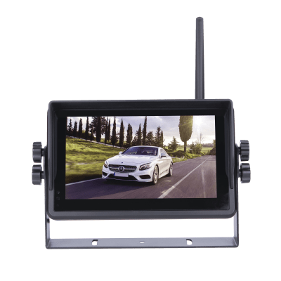 Monitor para Sistema de Reversa / 7 Pulgadas Táctil / 2 Cámaras Simultáneas / Soporte 4 Cámaras / IR 11 LEDs / -20°C a 70°C