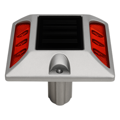 Señalizador Vial Solar / 6 LED Intermitentes / Alcance Visual 800 m (2624.7 ft) / Autonomía 108 h / IP68 / Carga 20000 kg / -25°C a +75°C