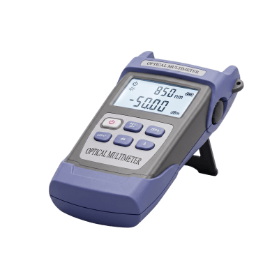 Medidor de Potencia para Fibra Óptica / Rango -50 a 26 dBm / Longitud de Onda 800-1700 nm / VFL 650 nm 2 mW / Conectores SC, FC, ST