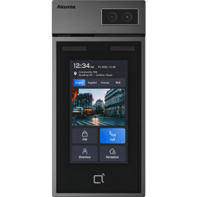Panel de Control de Acceso IP / Pantalla Táctil IPS 5 Pulgadas / Cámara 2 Megapixel / Reconocimiento Facial / Múltiples Métodos de Desbloqueo / PoE / IP66 / IK08