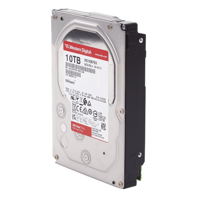 Disco Duro para NAS / 10 TB / 7200 RPM / SATA III 6 Gb/s / Caché 128 MB / Hasta 16 Bahías
