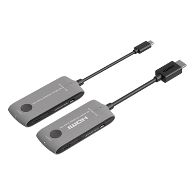 Extensor HDMI Inalámbrico / 4K@60Hz / Type-C / Wi-Fi 6 / 5 GHz / 20 m (65.6 ft) / HDCP 2.2 / 18 Gbps / 16:1 TX-RX