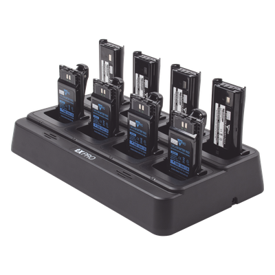 Cargador de Escritorio / 8 Cavidades / Dual Química Ni-MH y Li-Ion / 15 V 8 A / 100-240 VCA