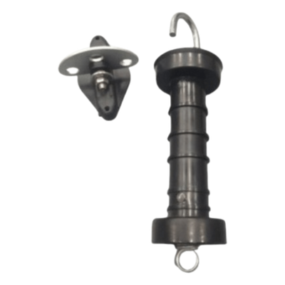 Manija de Puerta para Cerco Eléctrico / PP + Metal Reforzado / Colgador 20 cm (7.9 in) / Terminal 8 cm (3.1 in) / Peso 190 g