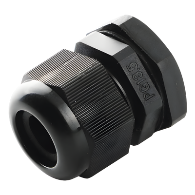 Conector Tipo Glándula / IP67 / Cable 10-14 mm / Rosca 22 mm (7/8') / Plástico Negro