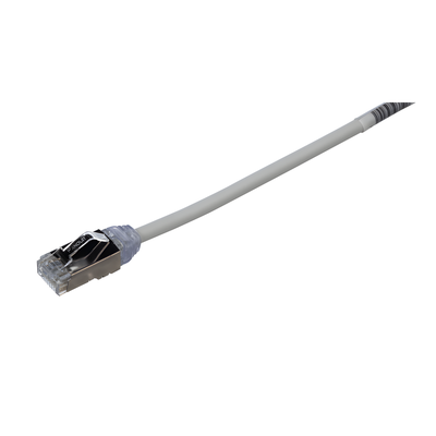 Patch Cord Cat6A / 28 AWG Diámetro Reducido / S/FTP Blindado / CM/LS0H / 5 m (16.40 ft) / Gris